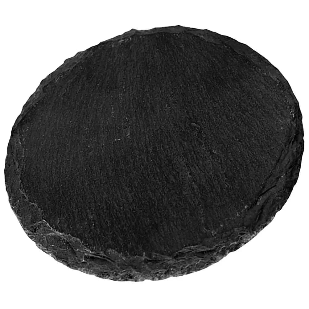 Round Serving Plate Natural Stone Dinner Dish Steak Salad Dessert Pizza Breakfast Side Dish Home Hotel Restaurant Food