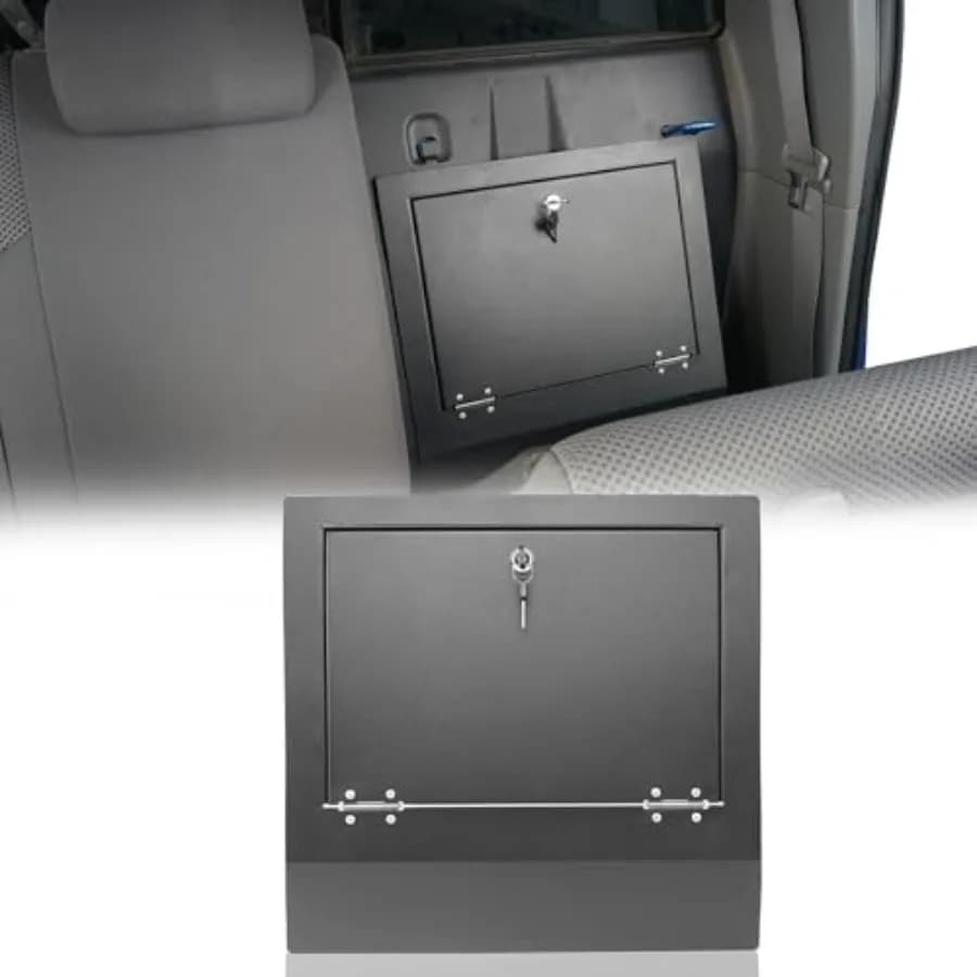 Accessori Interni Tacoma, Scatola di Stoccaggio Sotto il Sedile con Serratura, Copertura di Sicurezza per Toyota Tacoma Double Cab 2005-2015 Pickup