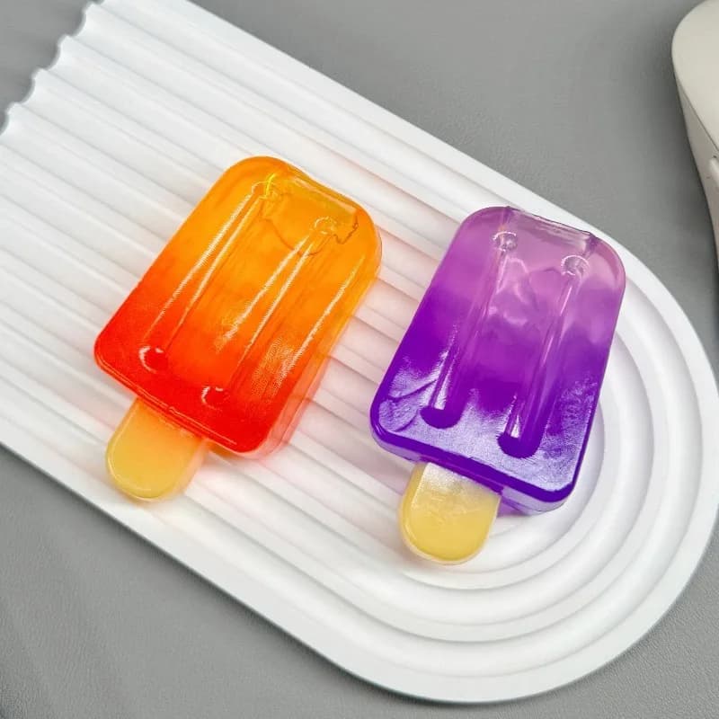 Popsicle Fidget Squeeze Toy Soft TPR Ice Pop Squishy Stress Relief Sensory Toy for Kids & Adults