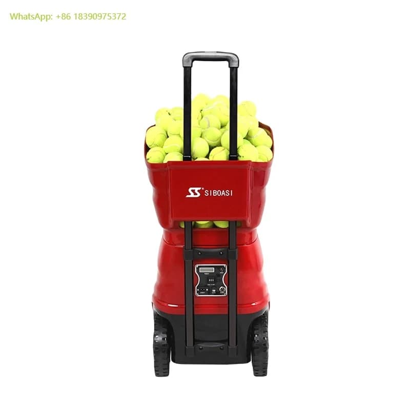 Macchina per palline completamente automatica per robot programmabile per addestramento degli interruttori per macchina per servire ping pong