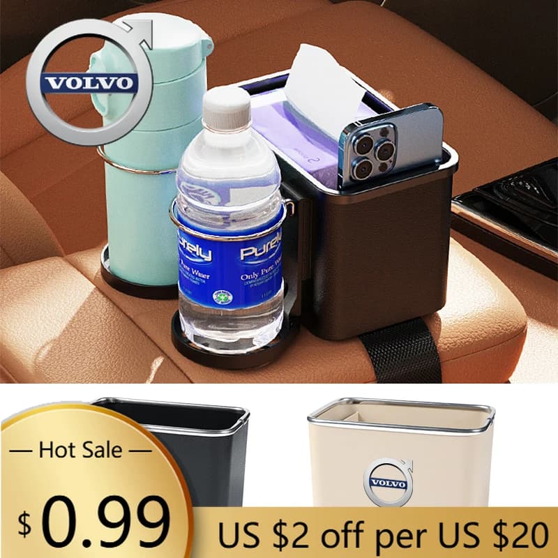 Coprimozzi Organizzatori per console per auto e organizer per auto per Volvo AWD V60 V40 XC90 S60 XC60 S90 V90 CX70 XC40 C40 C70 EX90 Rde
