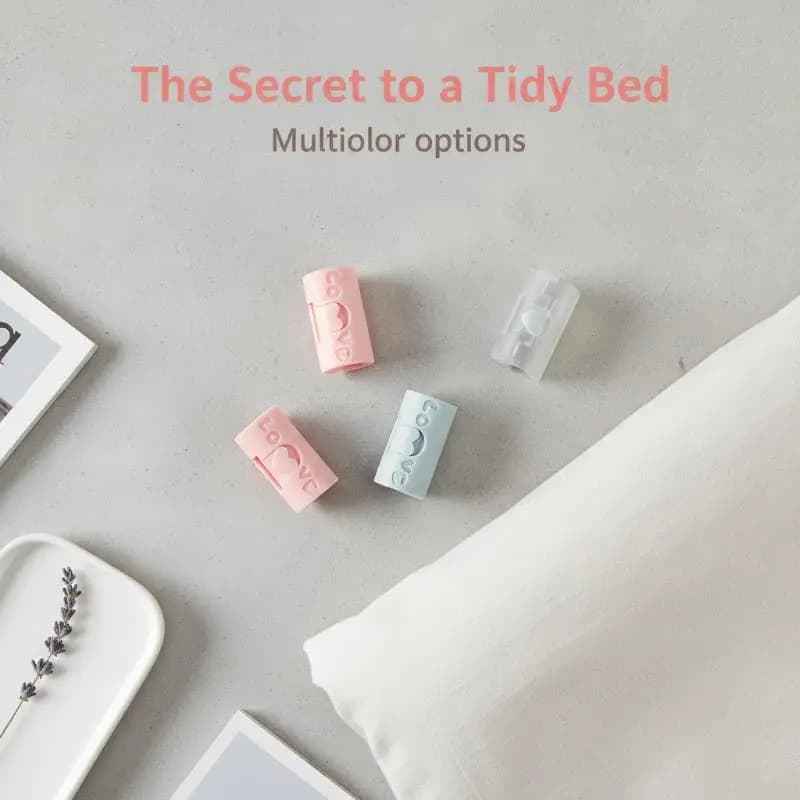 BedSheet Clips Plastic Slip-Resistant Clamp Quilt Bed Cover Grippers Fasteners