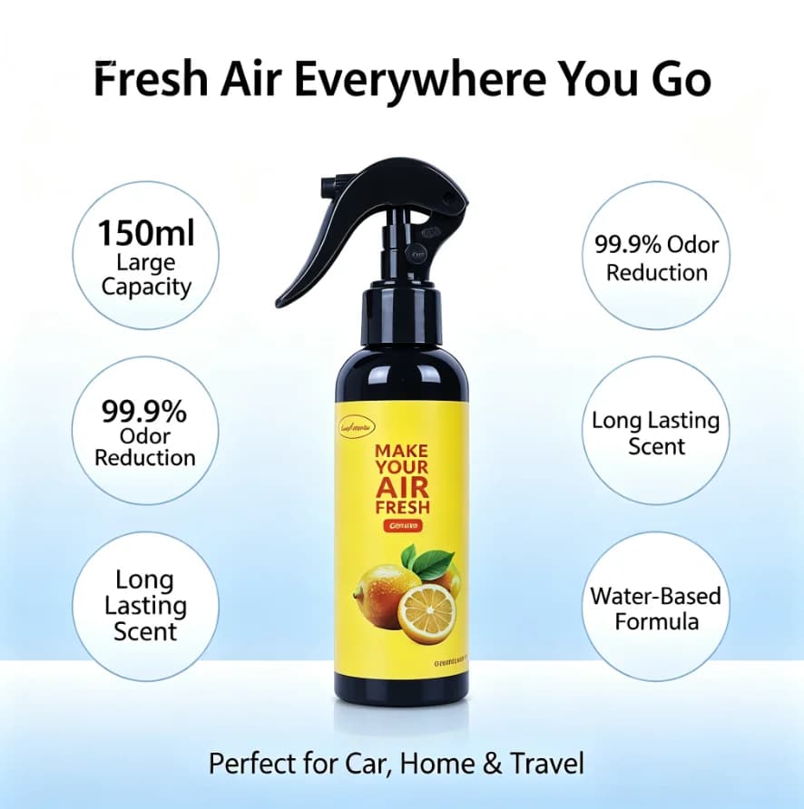 150ml Car Air Freshener Spray 8 Scents Optional Odor Eliminator Deodorant Long Lasting Fragrance Spray For Car Home Room Auto In