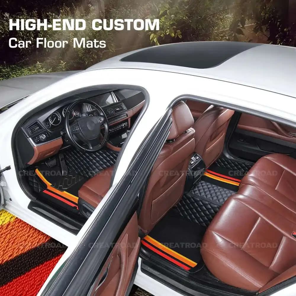 GREATROAD Tappetini per auto a doppio strato per Nissan KIcks 2017-2024 Accessori interni Dettagli Auto Tappeto Copertura personalizzata