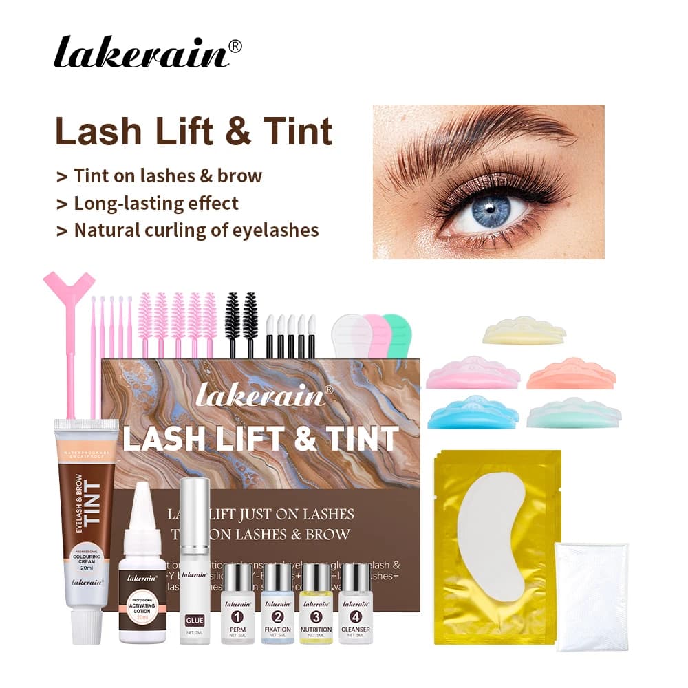 Lash Fast Lift And Tint Kit Kit permanente per ciglia professionale 2 in 1 ciglia Tint Brow Lashes Tint Brow Dye Eyes Makeup Tools
