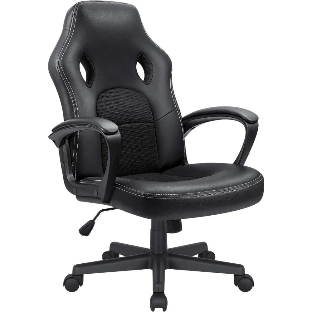 Sedia da gioco per ufficio Sedie per computer in pelle con schienale alto Sedia da scrivania per giochi da corsa ergonomica regolabile in altezza per conferenze direzionali