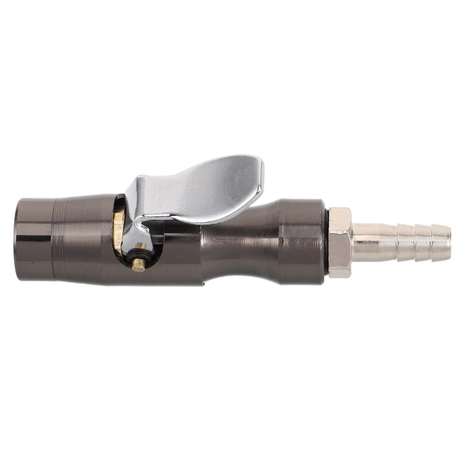 Set di 1 Manometro per Pneumatici Auto Resistente con Lettura della Pressione dell'Aria, Stile Tedesco di Precisione, con Valvola di Gonfiaggio per Auto e Biciclette