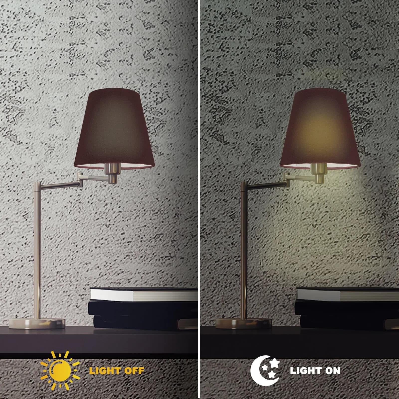 Paralume in tessuto per lampade a sospensione, lampade da tavolo, paralumi con clip, diffusore di luce morbida, atmosfera romantica e calda