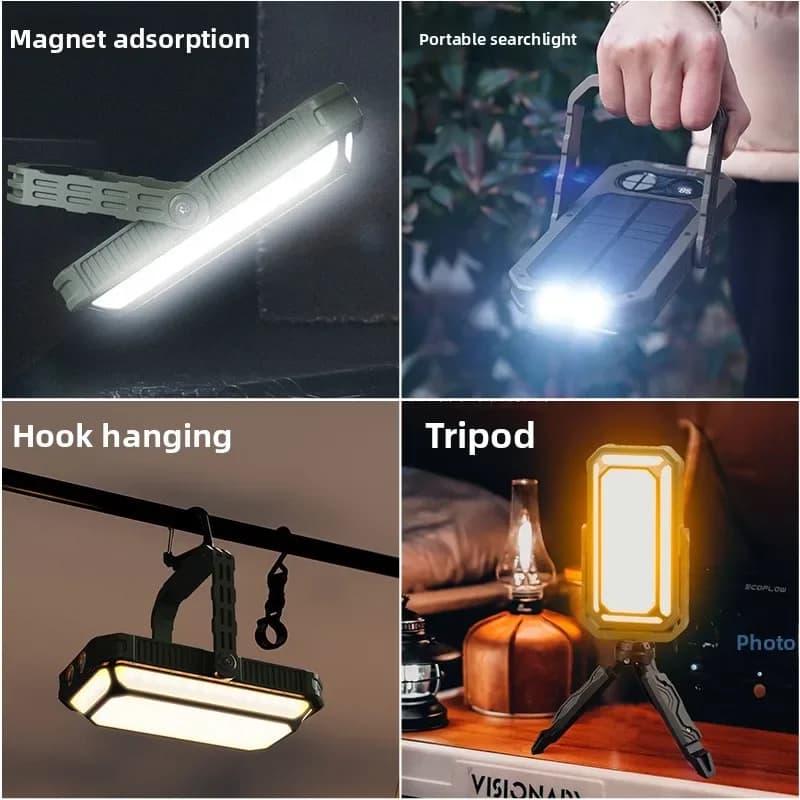 YINNUO LED Camping Lamp 10000mAh Rechargeable, Emergency Lighting for Exterior, Waterproof, Night Lamp Suspended