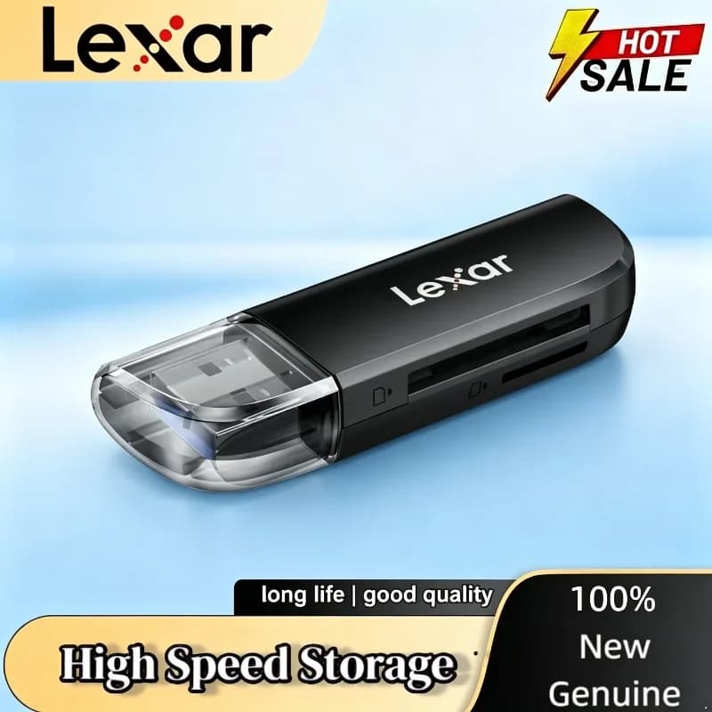 Lexar Micro 2 in 1 Dual Card Slot USB3.2 Gen1 High Speed Read TF/SD Memory Card RW300U Cards Reader sd Original Card Reader