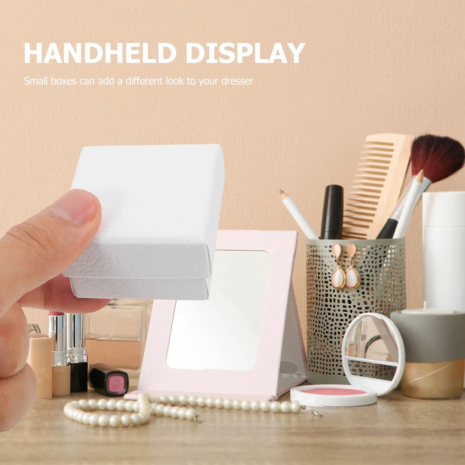 10 Pieces Jewelry Boxes, Small Packs Gift for Necklaces and Earrings, Curtains for Exhibition and Organization, Gift Boxes for Jewelry