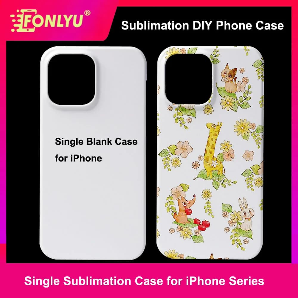 FONLYU Sublimazione Spazi vuoti Custodia rigida per PC per iPhone 17 16 16 pro 16 promax 15/15 pro/15 pro max iphone 14 13 12 11