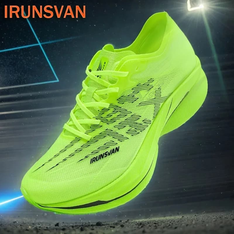 IRUNSVAN Platinum T800 Carbon Fiber Plate Running Shoes Professional Marathon Unisex Men Women 24095
