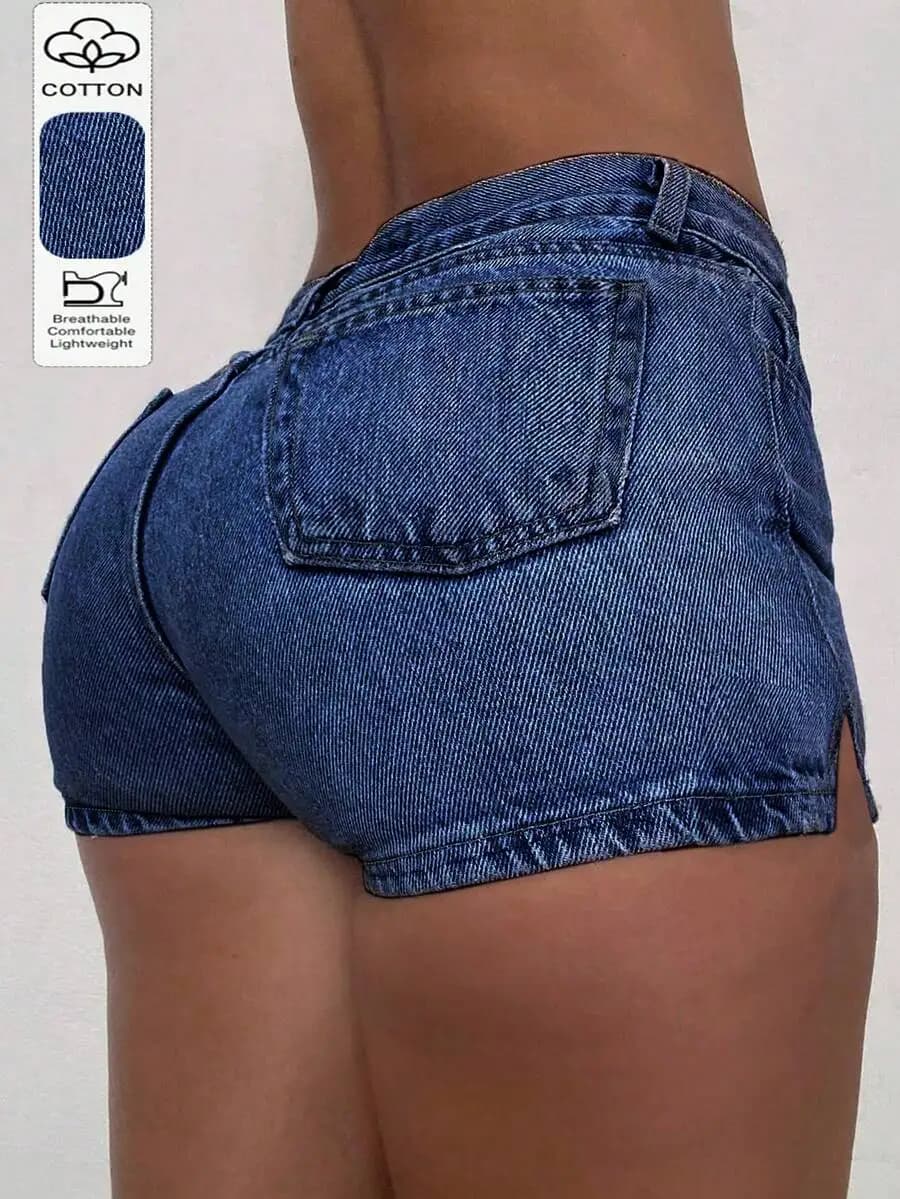 Summer Vintage Distressed Denim Shorts For Women