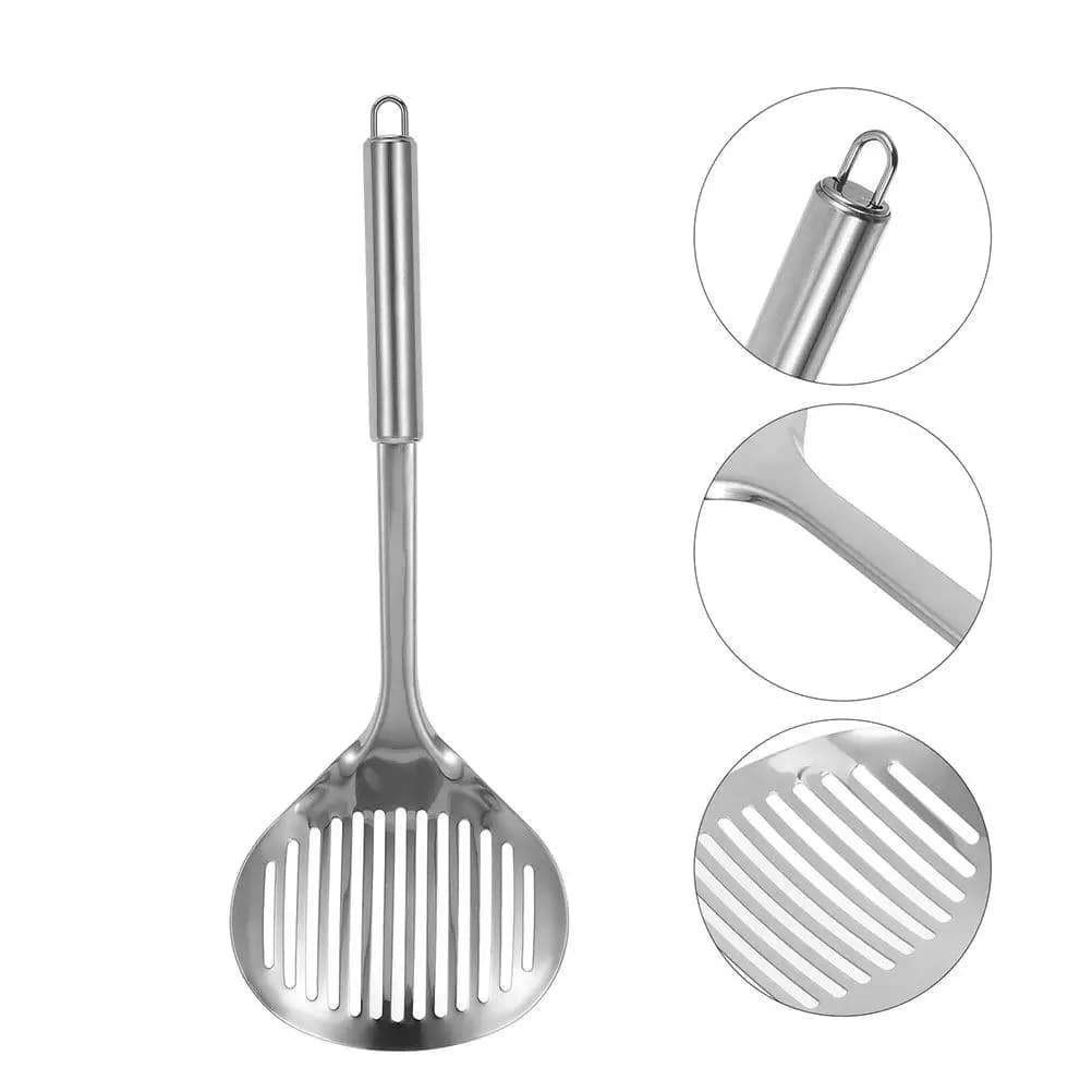 2 Pcs Cat Litter Scoop Metal Litterbox Scooper Fine Poop Stainless Steel with Holder