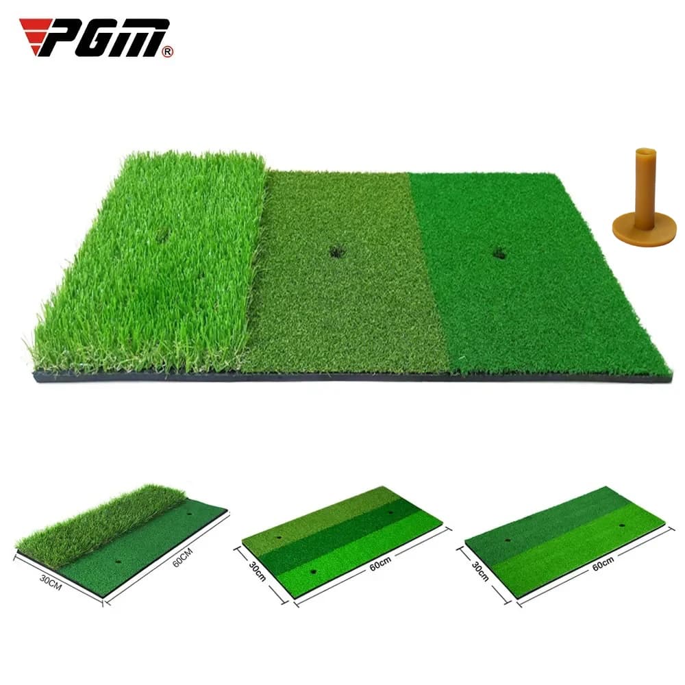 PGM Golf Colpire Zerbino Indoor Outdoor Mini Pratica Durevole PP Erba Pad Cortile Esercizio Golf Training Aids Con TEE DJD003