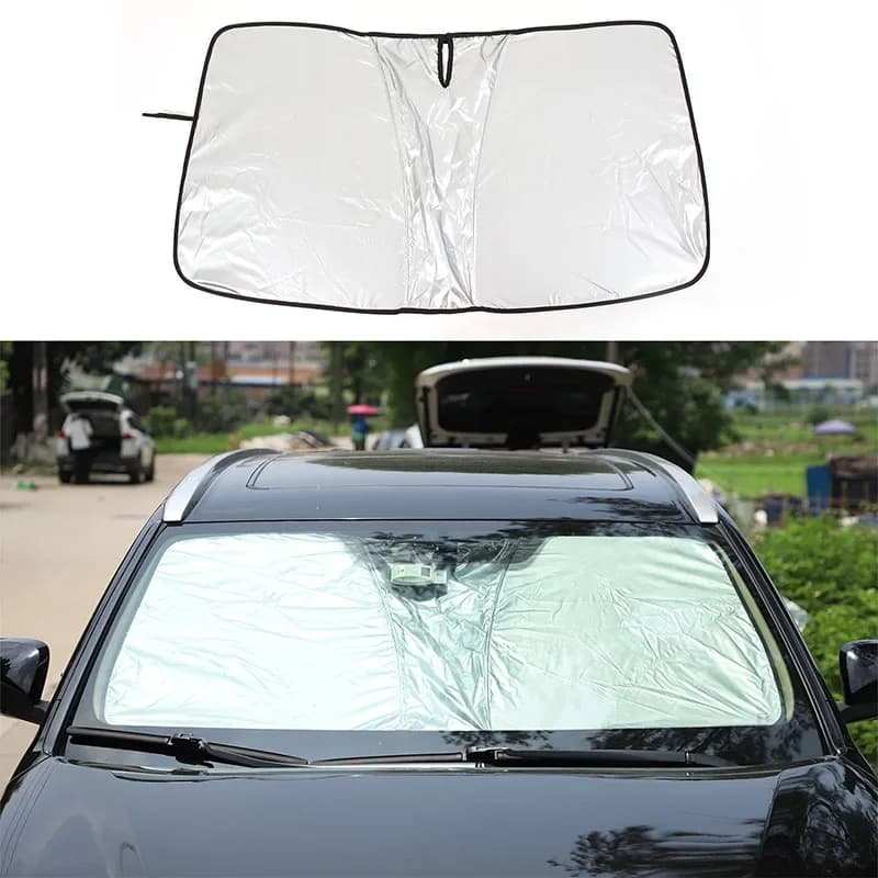 Parasole pieghevole per finestrino anteriore, protezione UV, copertura parasole per parabrezza anteriore per Toyota Highlander XU40 XU50 2007-2017