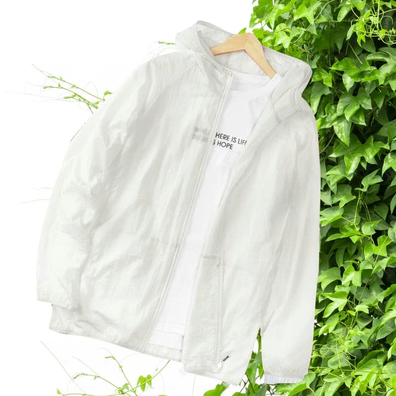 Cappotto leggero con protezione solare traspirante ad asciugatura rapida per donna e uomo Giacca sottile con protezione UV per corsa, campeggio, escursionismo, viaggi