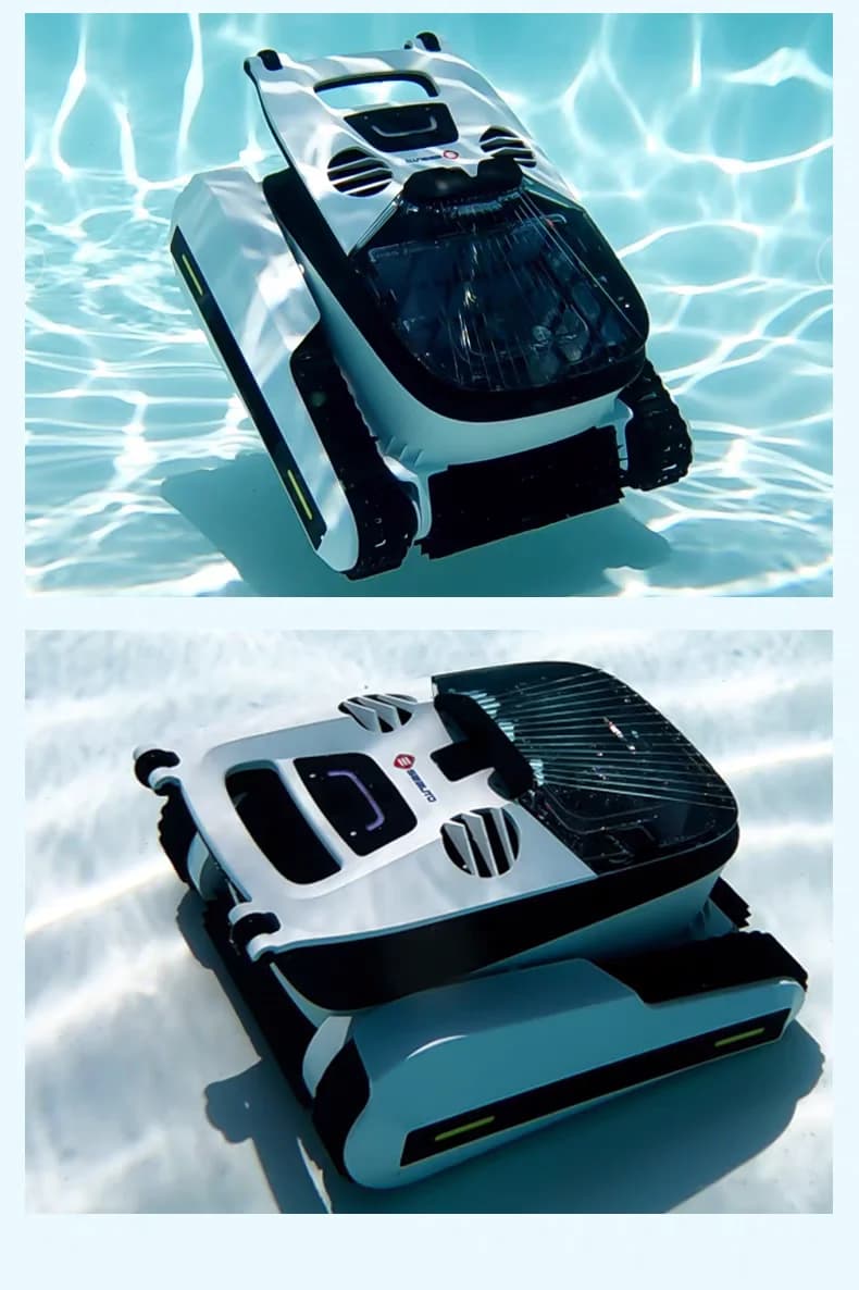 Robot Automatico di Alta Qualità per la Pulizia del Fondo della Piscina, Aspirapolvere Subacqueo Intelligente Senza Fili con Aspirazione in Plastica