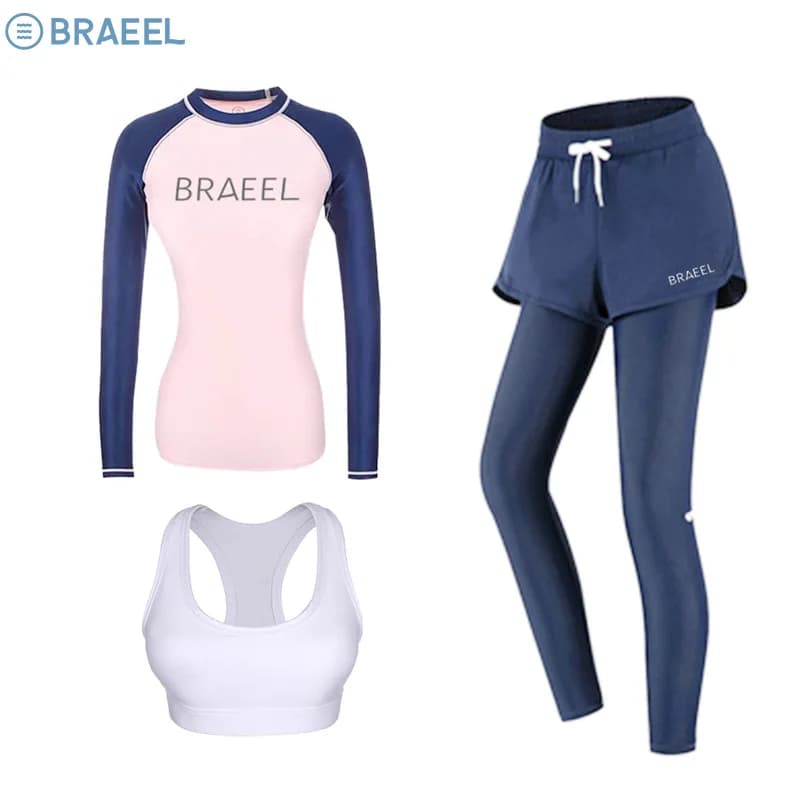 Women's quick drying swimwear, slimming, with UV protection, for snorkeling, surfing, long sleeve swimsuit for women