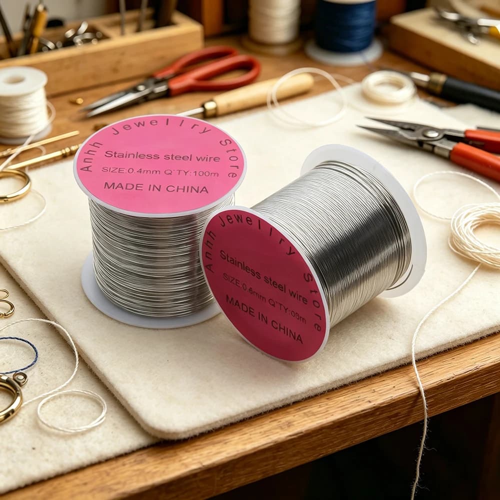 SS304 Stainless Steel Soft Wire 0.2-0.6mm Easy To Bend Single Wire Non Rust DIY Jewelry Making Accessories Bead Threading Wire