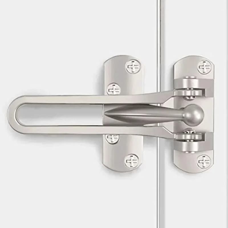1pc Door Chain Lock Swing Bar Door Lock Bolt Chain Locks For Inside Door Hotel Door Latch Safety Buckle Anti
