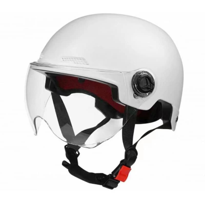 Casco di sicurezza per bicicletta Mezzo casco per moto per bicicletta elettrica per bambini adulti per uomo e donna con occhiali di protezione