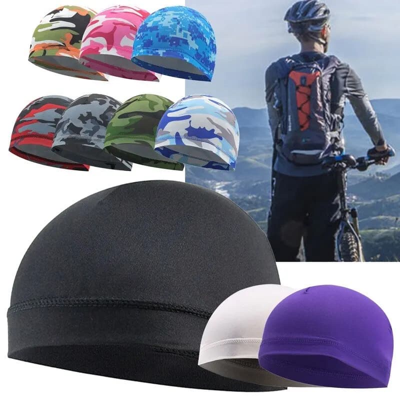 Summer Cycling Beanie Men Cap Women Hat Motorbike Quick-Dry Elastic Bicycle Anti-UV Anti-Sweat Fishing Breathable Run Sports Cap