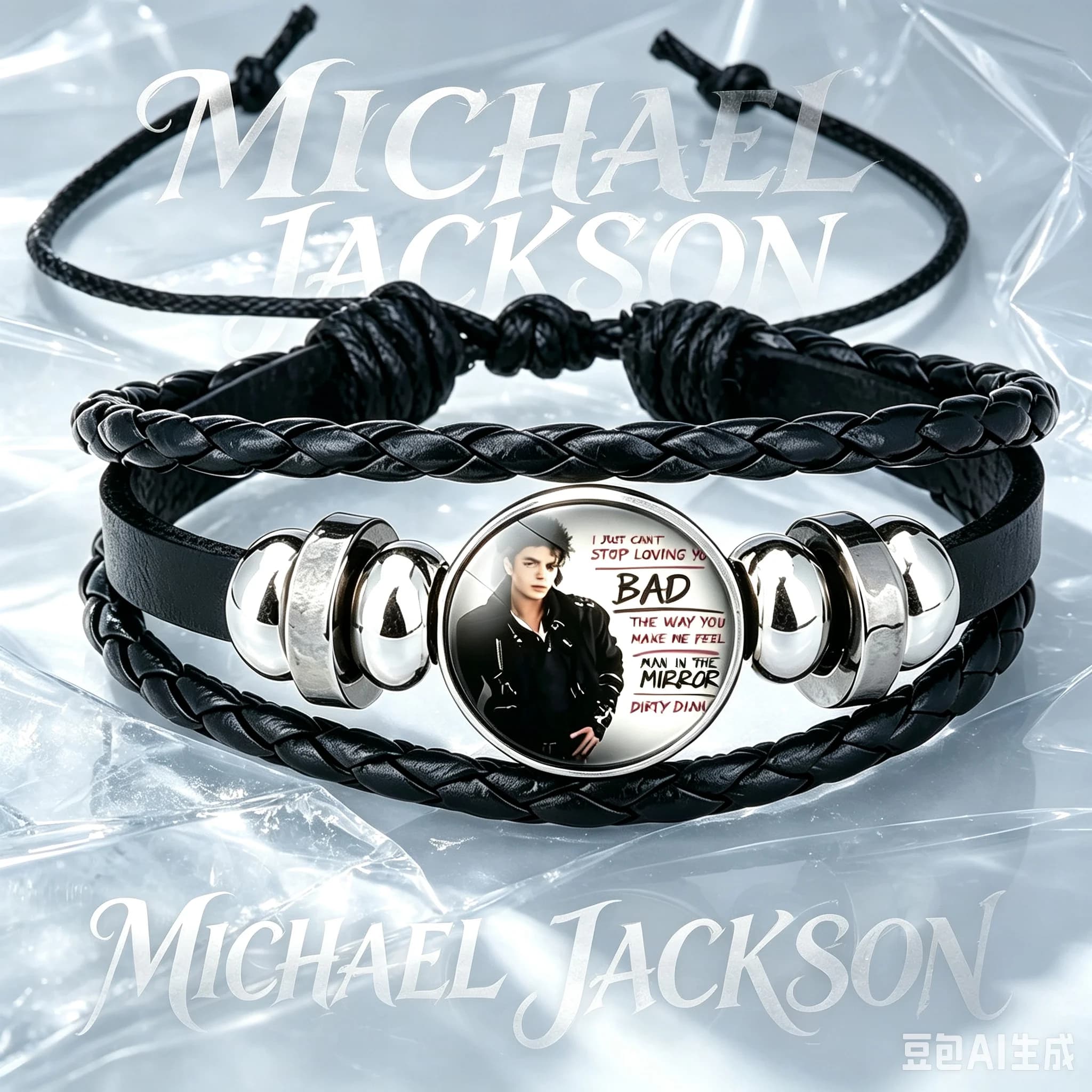 2026 new Michael Jackson cartoon anime bracelet, fashion accessories, decorations, children's birthday gifts