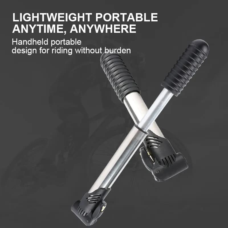 Mini pompa a mano portatile per bici - Vendita calda ad alta pressione 160PSI per ciclismo su montagna/strada, gonfiaggio rapido e design compatto