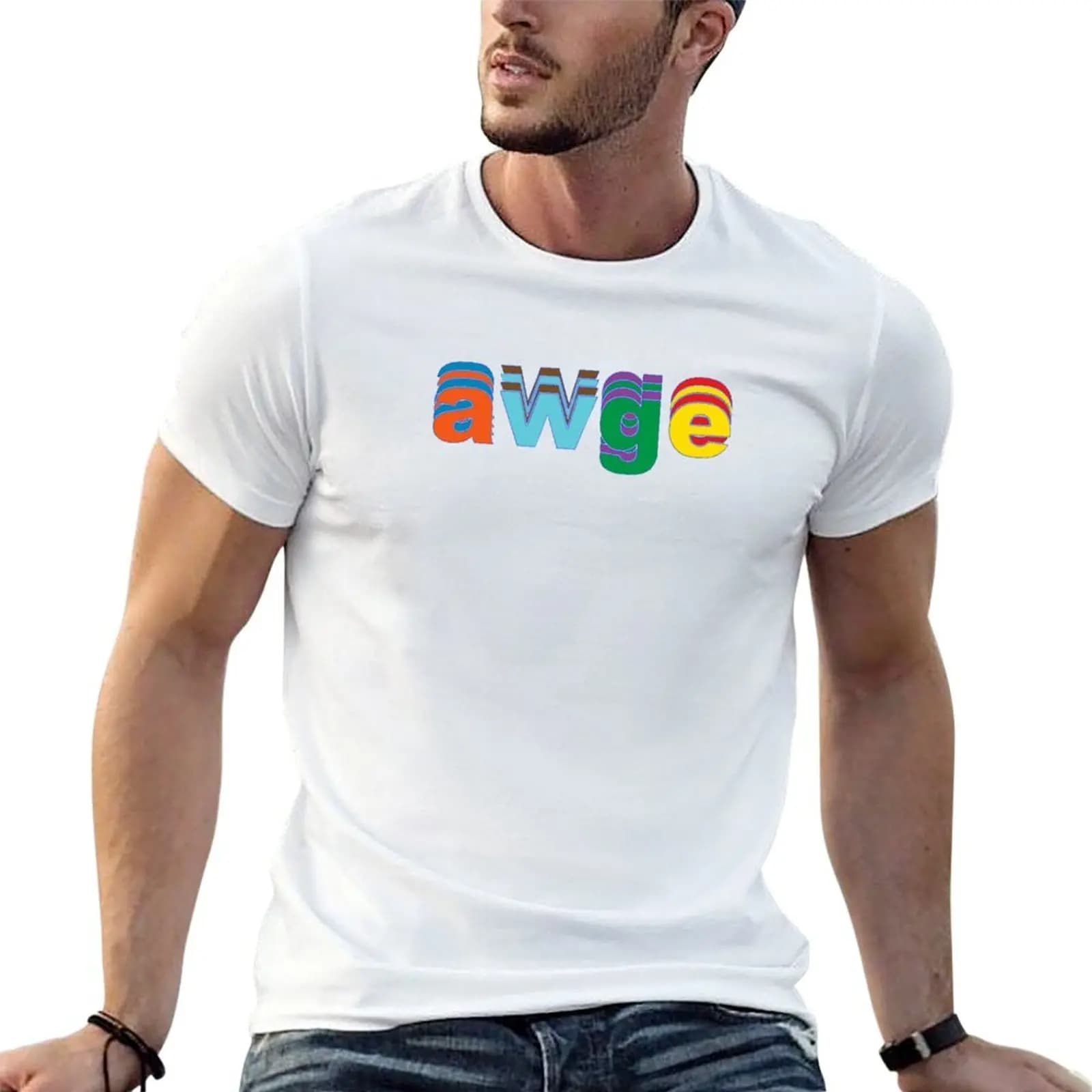 T-shirt da uomo AWGE x GOLF Collaboration, t-shirt estiva da uomo, t-shirt da uomo di design