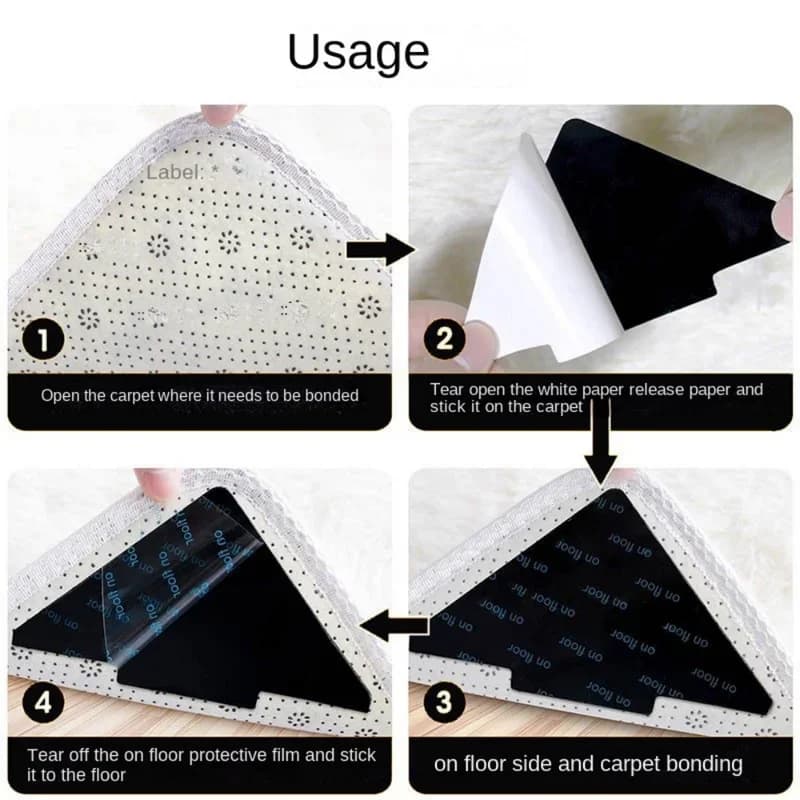 Tappetino universale in PVC, tappeto per zerbino, tappetino da pavimento, cuscino, tappetino per gattonare, tappetino yoga, tappetino da gioco, adesivi antiscivolo, adesivi fissi bifacciali