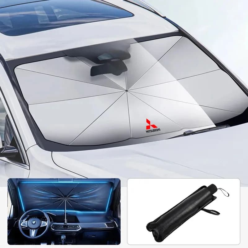 Per Mitsubishi Outlander Pajero Asx Colt Lancer EX Evolution L200 Ralliart Auto Pieghevole Parabrezza Blocco di Calore Parasole Ombrello