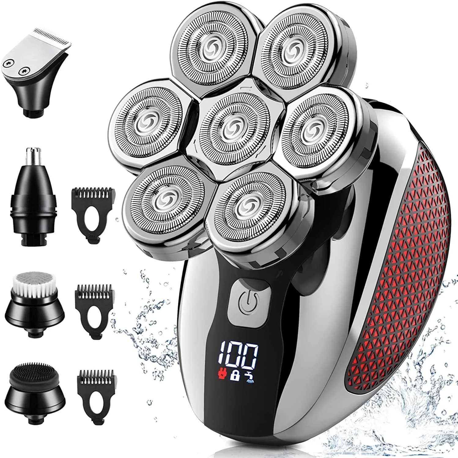 2025 New 7-blade razor 5-in-one multifunctional electric shaving knife hairdresser and shaving machine
