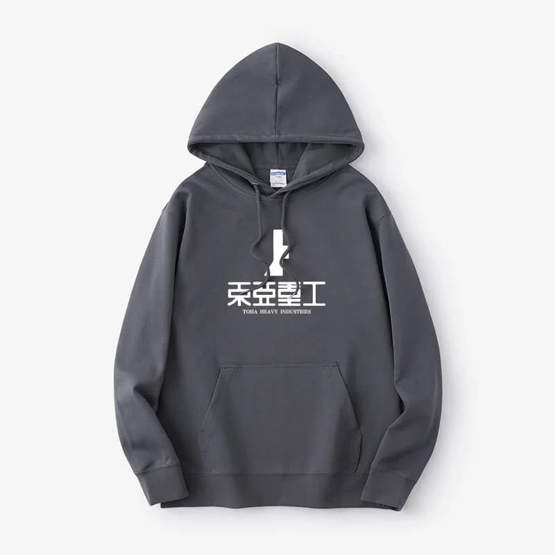 Sidneya's Knight East Asia Heavy Industry Hoodie Sweatshirt Student Uniform Unisex Oversized Long Sleeve Cotton Polyester Blend