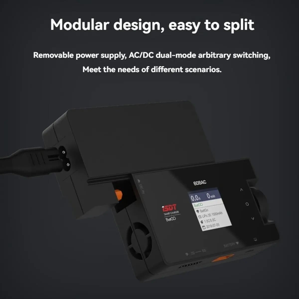 AC1929★♠◐ Smart Battery Charger 200W 8A Balance Charger Discharger Detachable Power Supply /Lilon/LiPo/LiHv/Pb/NiMH US Plug