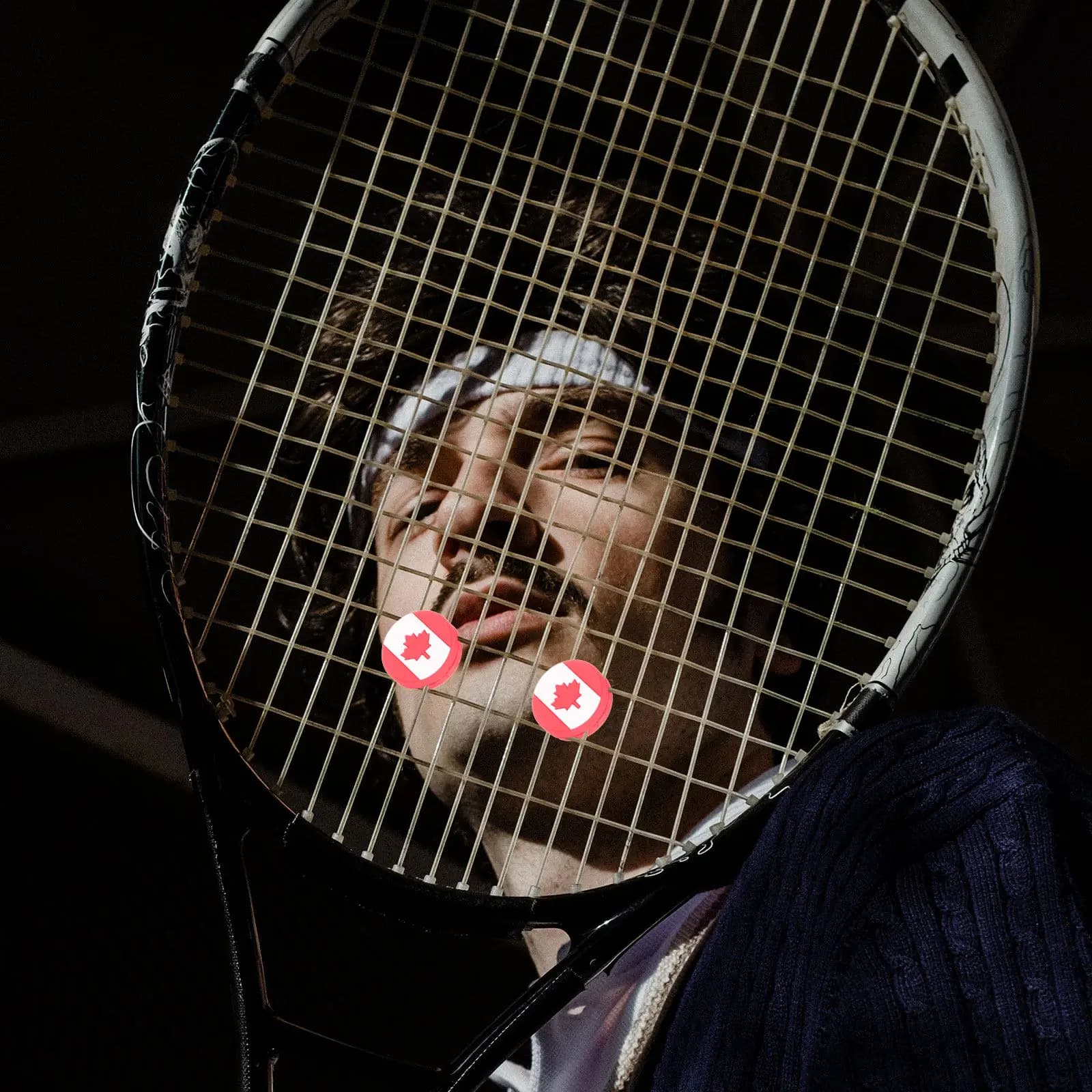 6 Pezzi Antivibranti in Silicone per Racchette da Tennis, Design Bandiera Nazionale, Ammortizzatori di Vibrazioni, Accessorio per Racchetta