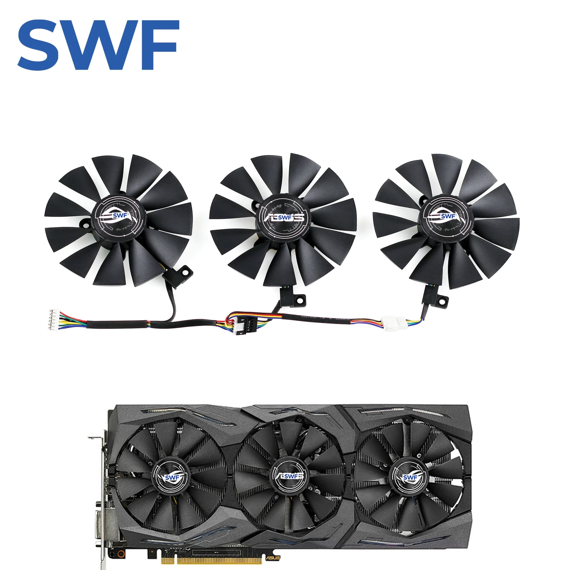 87MM T129215SU T129215SM Cooling Fan For ASUS GTX 980 1060 1070 1080 Ti RX 480 R9 390X Video Card PLD09210S12HH/M FDC10U/H12S9-C