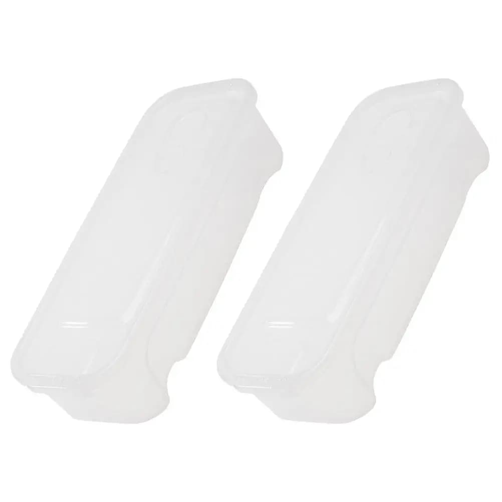 2Pcs Transparent Refrigerator Storage Box for Noodles Spaghetti Pasta Grains Cheese Airtight Food Container PP Material Pantry