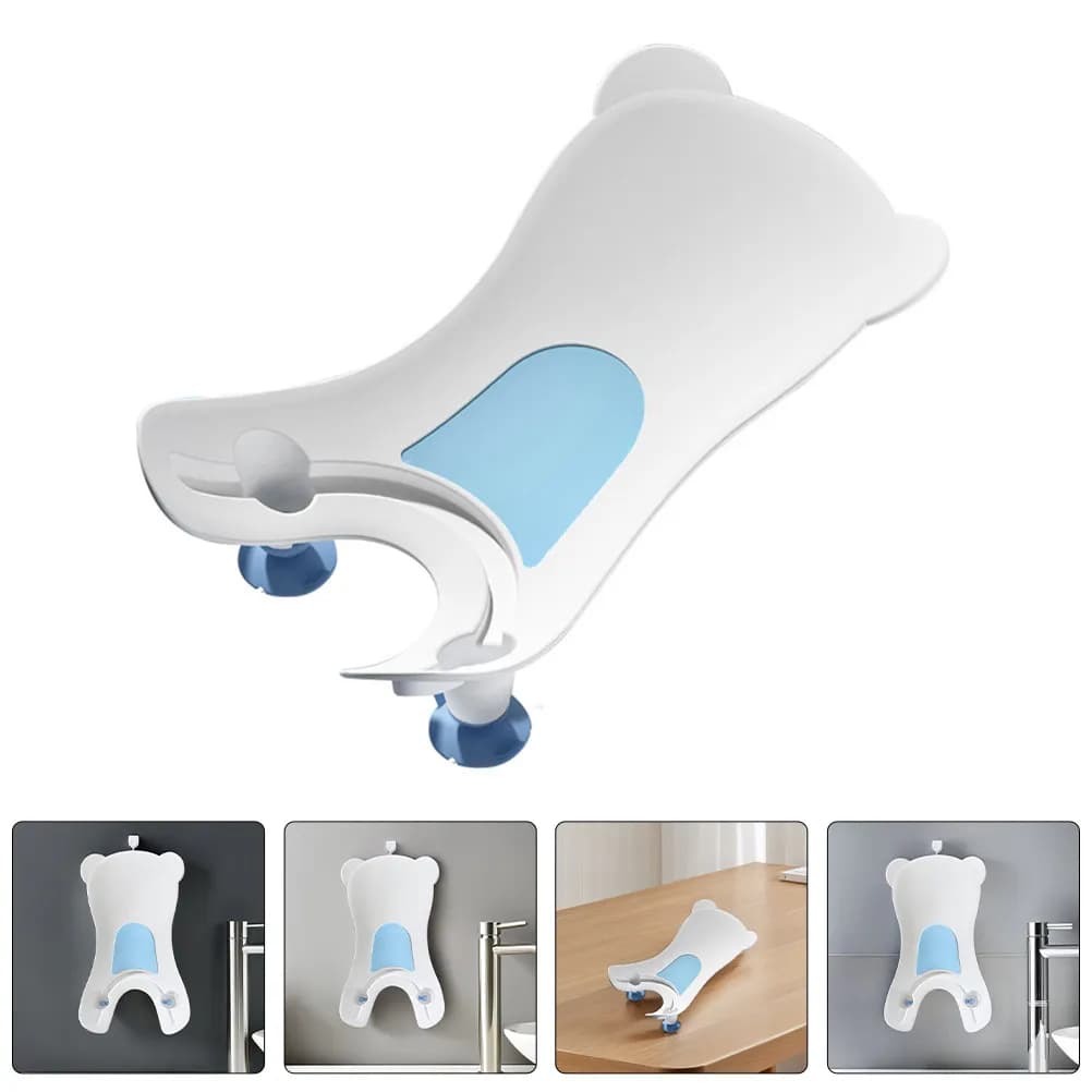 Cuscino Ergonomico Portatile Morbido per Lavaggio Neonati, Supporto per Vasca da Bagno per Neonati, Comodo per l'Uso in Bagno