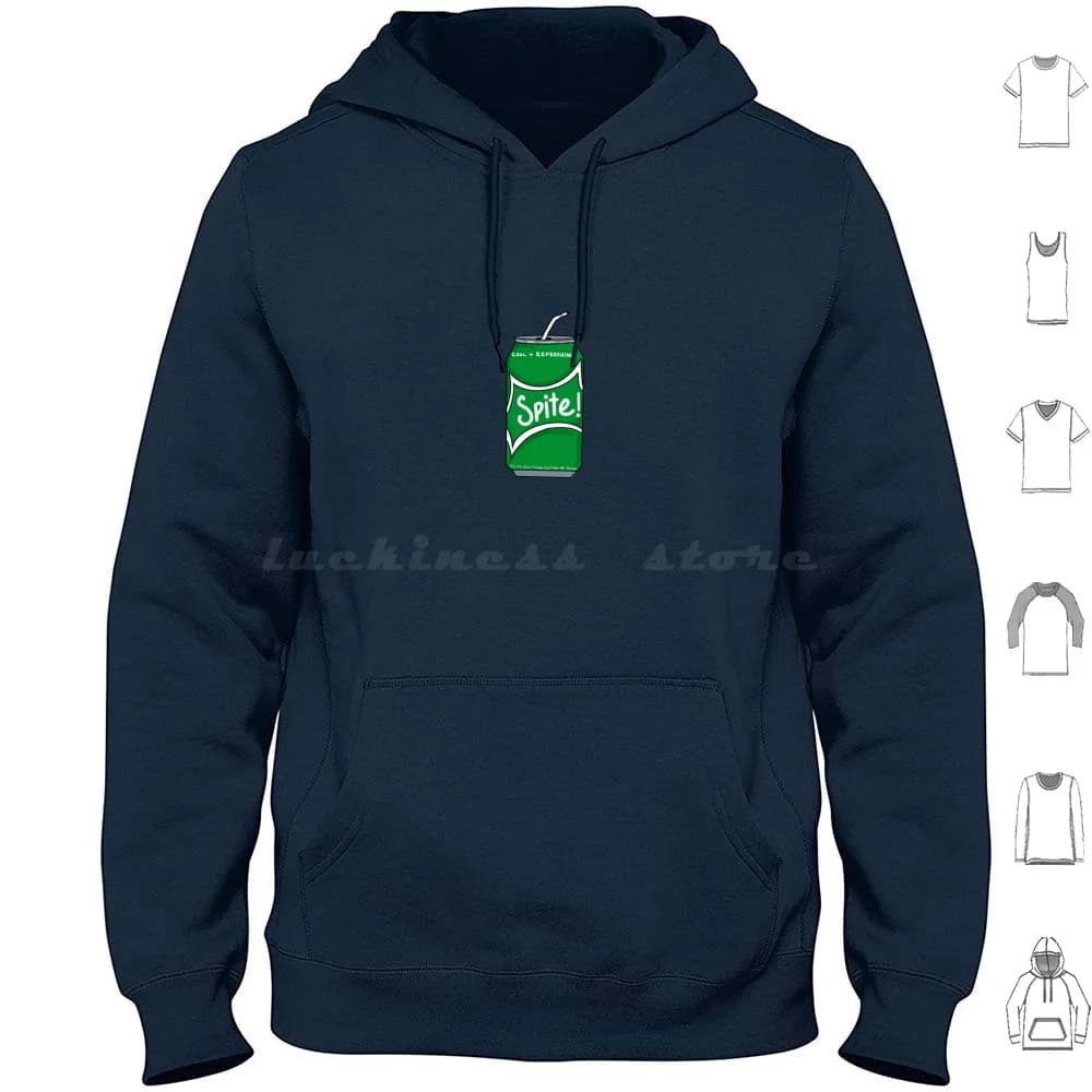 Spite Sprite Pop Can Felpe con cappuccio a maniche lunghe Sprite Soda Pop Spite Divertente design tradizionale Tatuaggio tradizionale Cultura pop