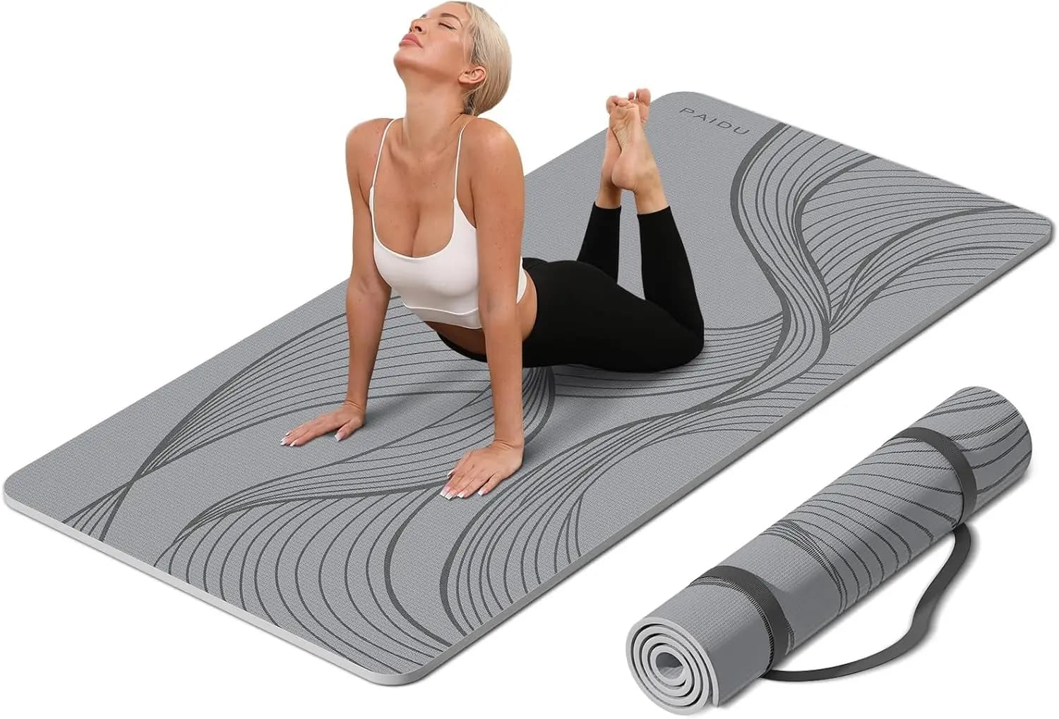 Extra Largo and Thick Anti-slip Yoga Mat, 72x36 Inches, Ideal for Home Gym and Workouts on Each Floor Type