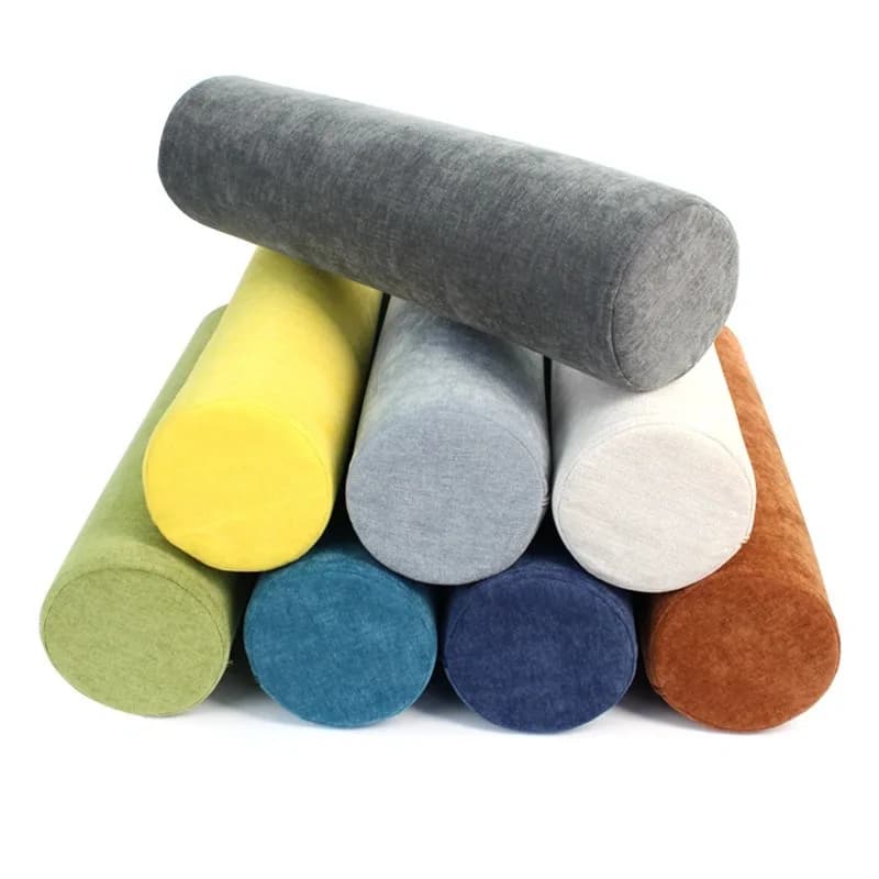 Cuscino Cilindrico Lungo per Supporto Lombare, Divano, Ufficio, Riposo Gambe, per Dormire