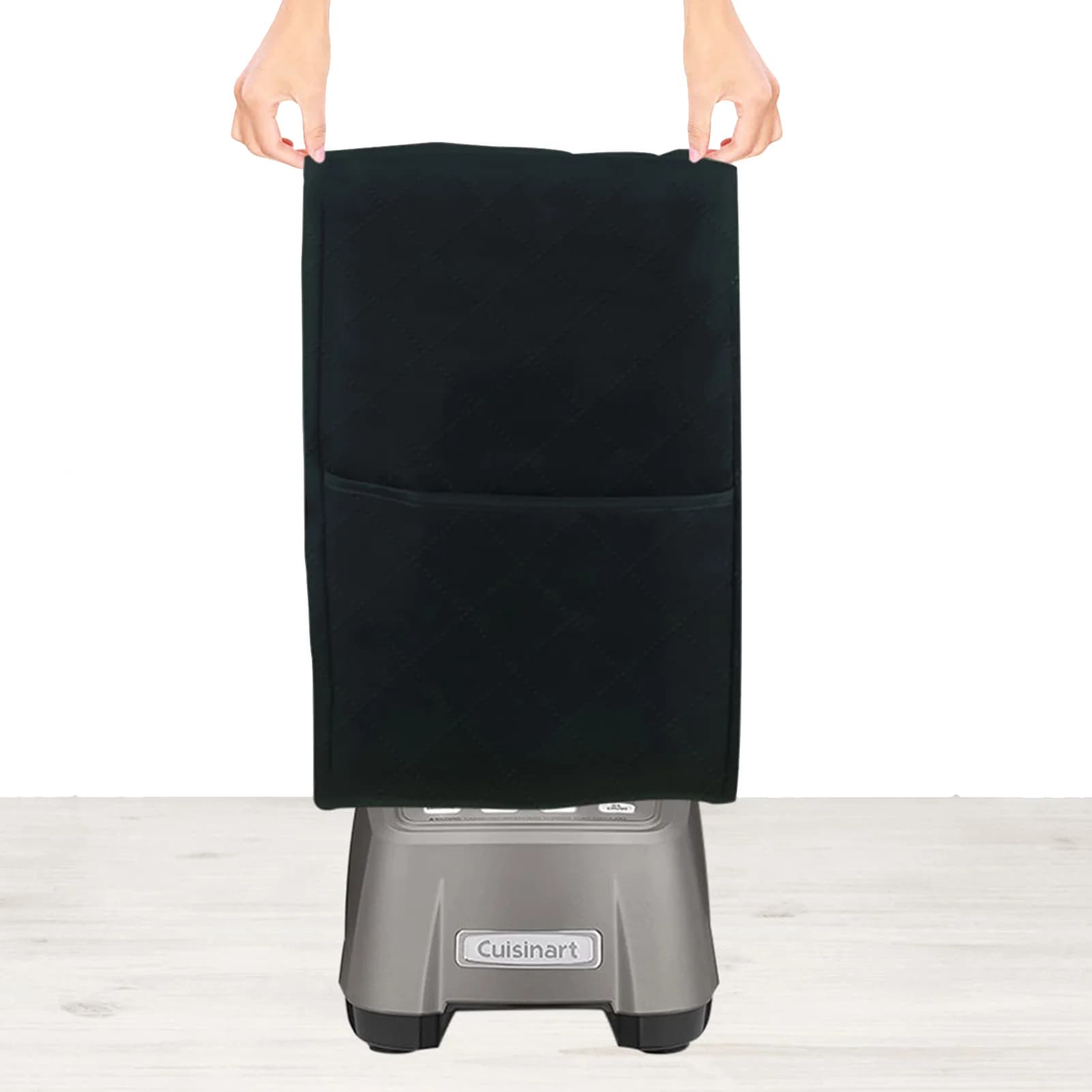 Washable dust cover for waterproof blender with accessory pocket for kitchen appliances Dust cover for kitchen appliances