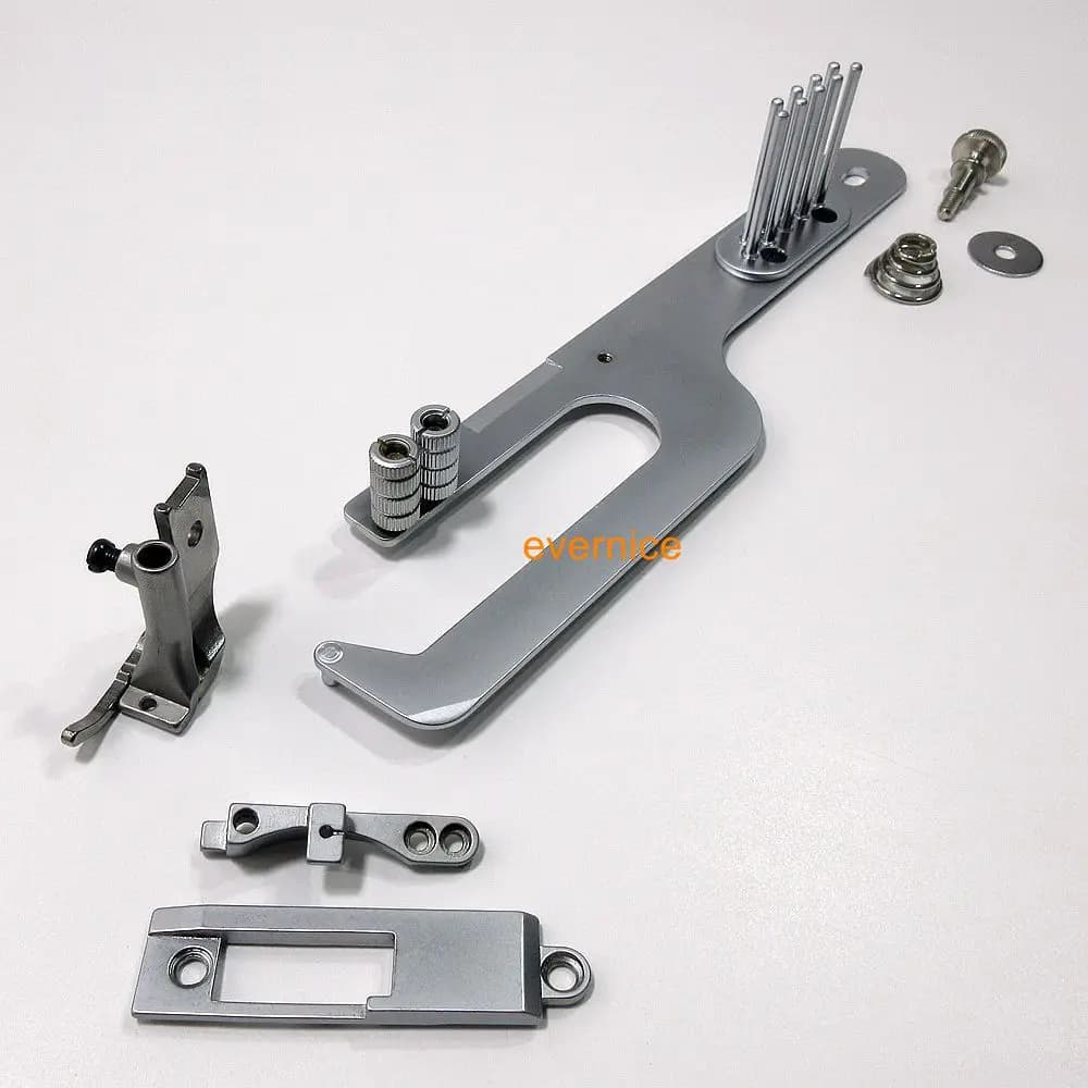 Kit di cucito per PFAFF 1245: staffa per rilegatura, piedino, piastra ago, alimentatore, viti
