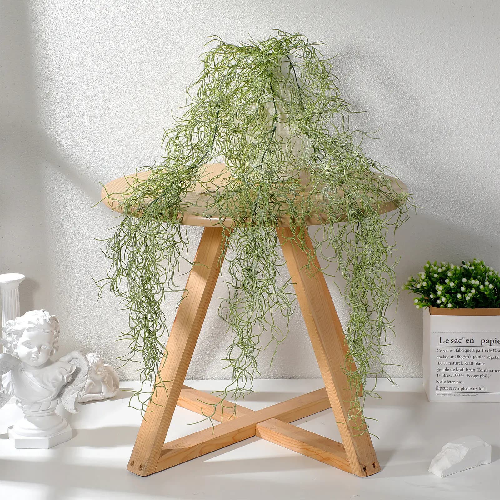 Dried Moss Decor for Potted Plants Artificial Hanging Moss Landscape DIY Micro Garden Fairy Craft Terrarium Bonsai Landscaping