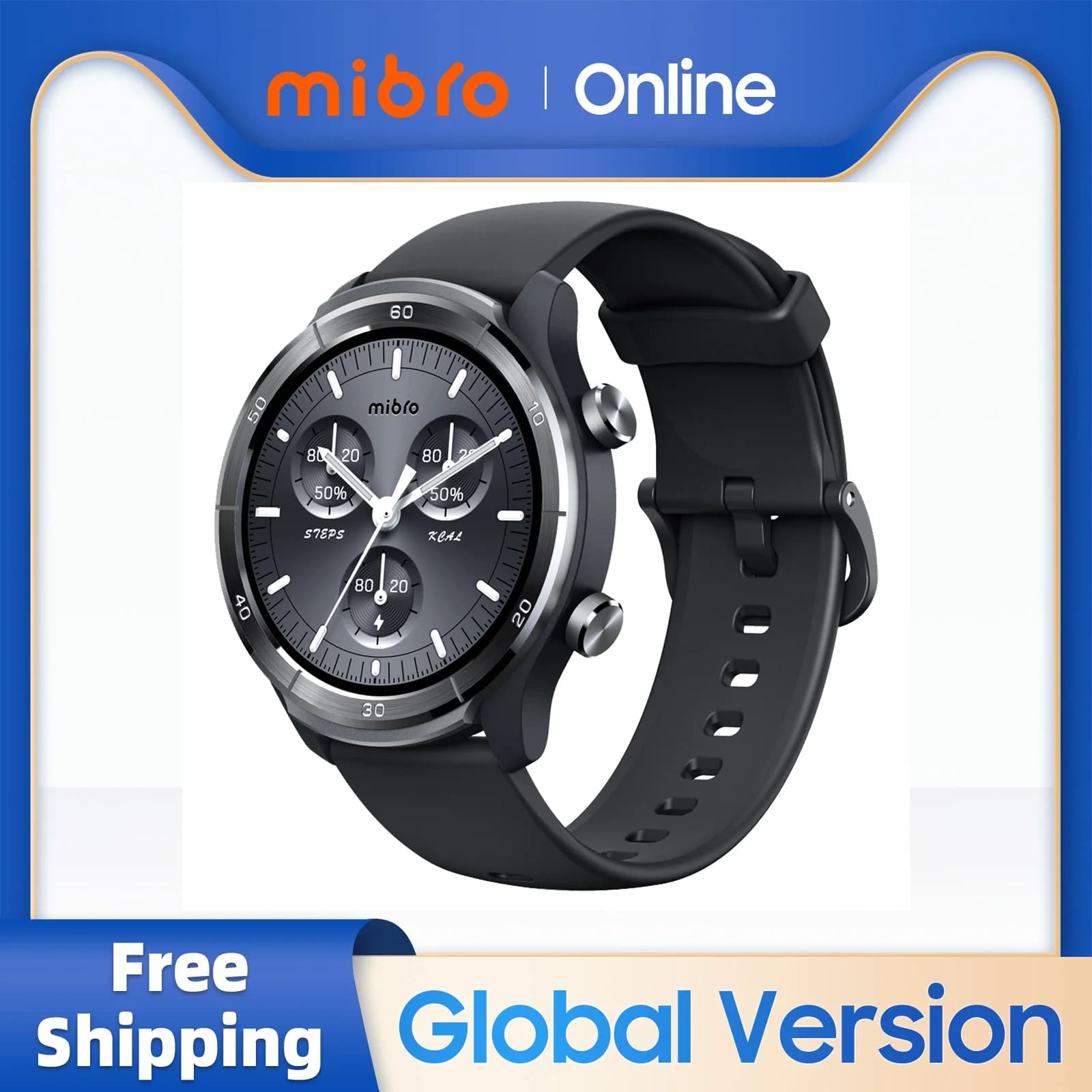 Mibro A3 Smartwatch GPS Positioning Bluetooth Calling Super Light Design 1.39'' Screen Health Monitor Sport Watch For Men Women