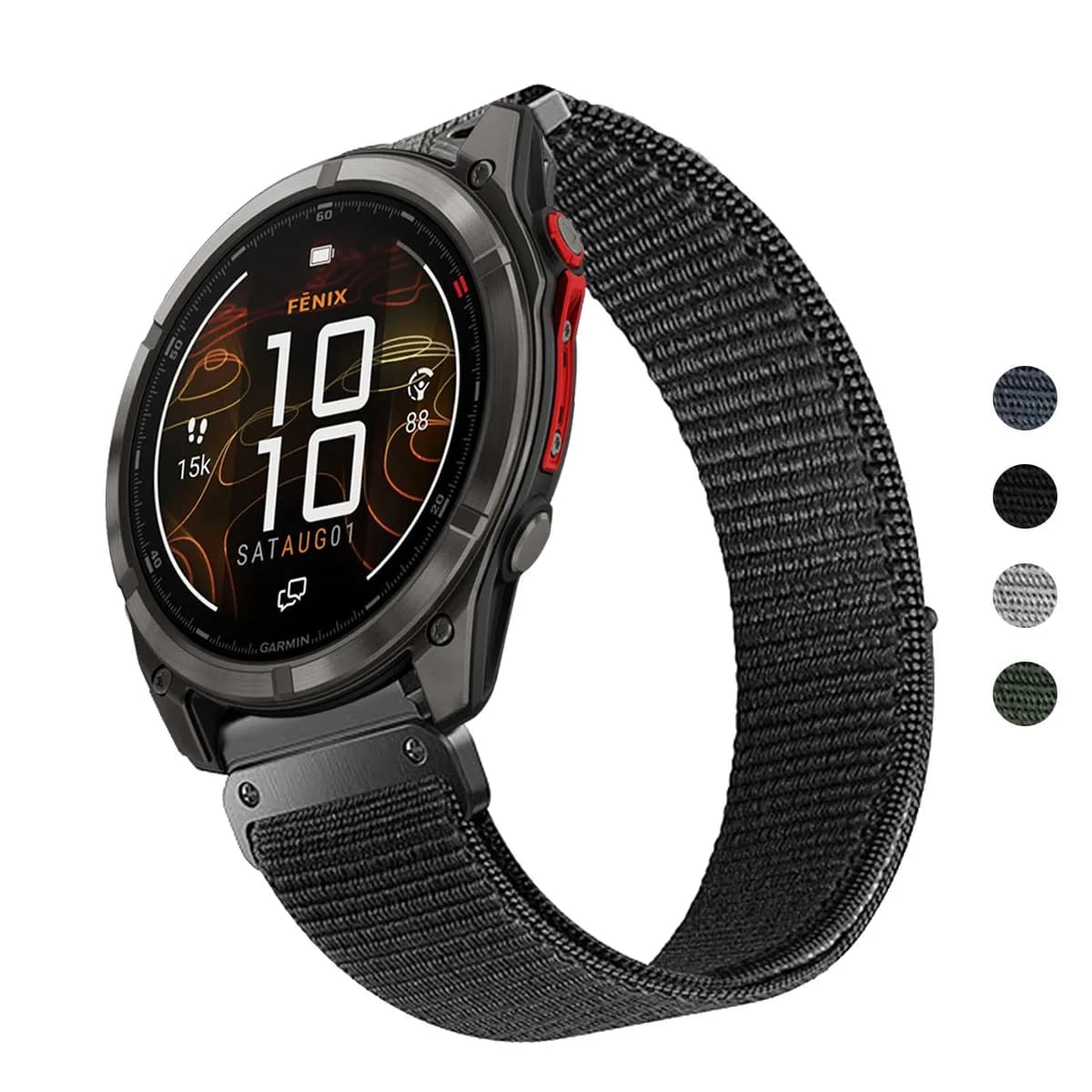 Cinturino QuickFit da 22mm 26mm per Garmin Fenix 8 Pro, 7X, 7, Fenix 6X, 6, 5X, 3HR, cinturino in nylon intrecciato per Forerunner 970/Quatix 8