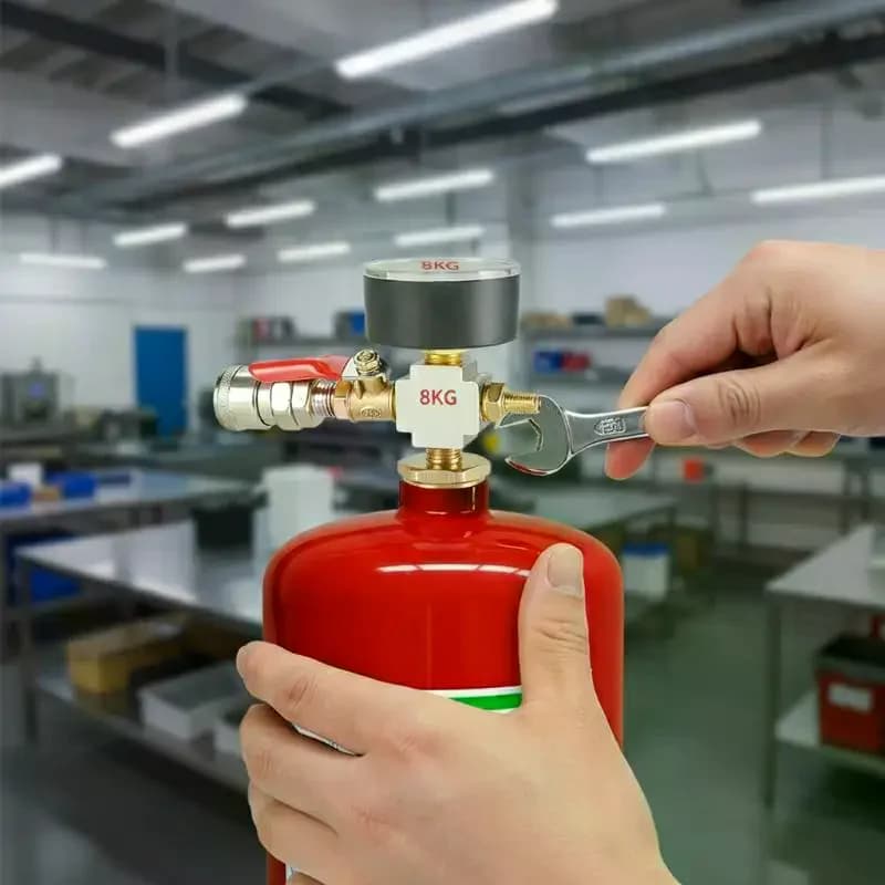 Small Air Tank Pressure Converter Adapter Fire Extinguisher Compatible Kit Lightweight High Pressure Pump Parts for Camping