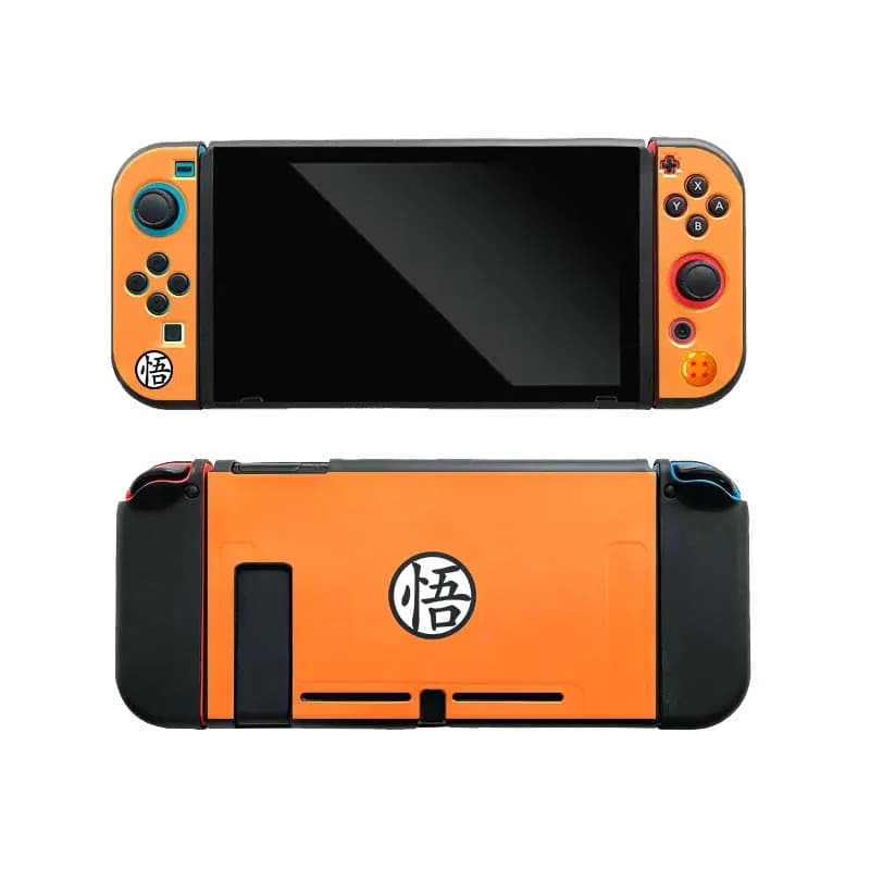 Custodia a tema Cartoon Goku per Nintendo Switch OLED NS Joy Con Controller, cover protettiva in morbido silicone TPU Kawaii, accessori